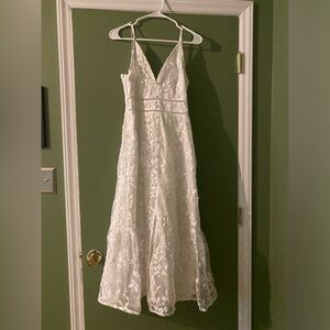 Lace white dress